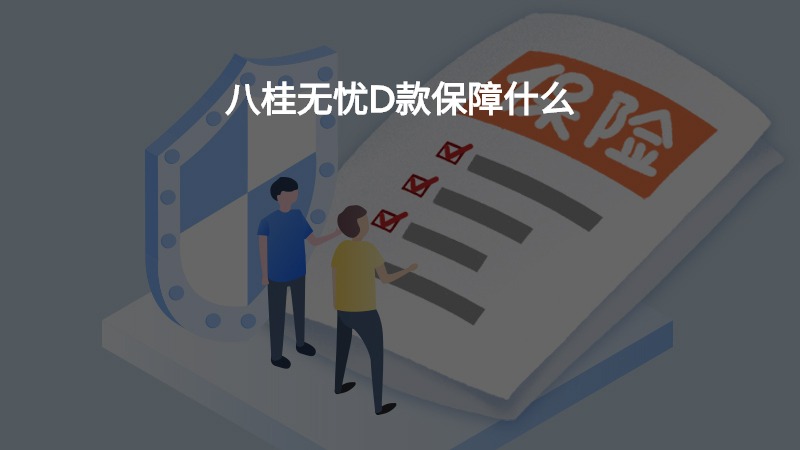 八桂无忧D款保障什么？