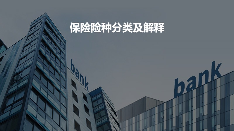 保险险种分类及解释？