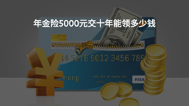 年金险5000元交十年能领多少钱？