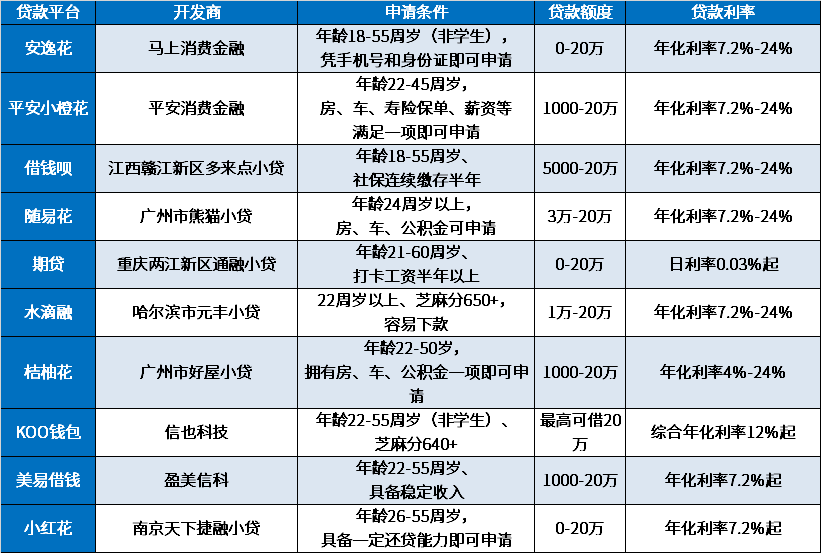 2024综合评分不足能在什么网贷借钱