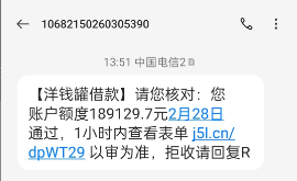 短信来的网贷额度是真的吗