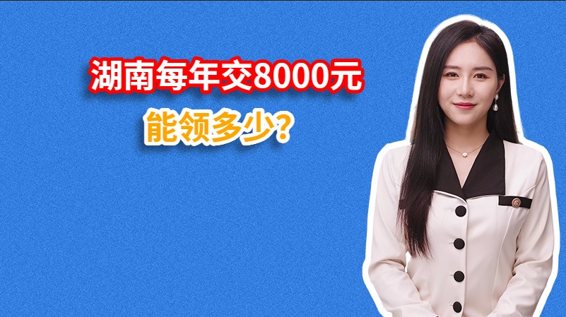 湖南每年交8000元能领多少？