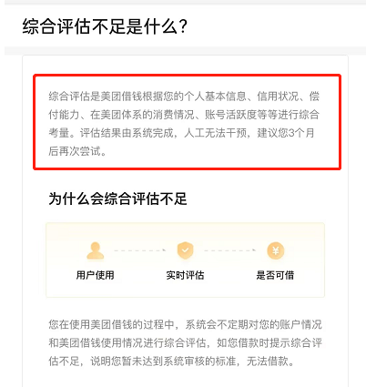 综合评估不通过怎么能借到钱