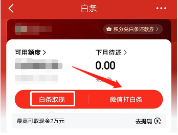 京东白条怎么把钱弄出来