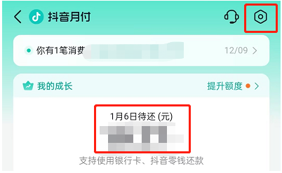 抖音月付还款日期怎么调整
