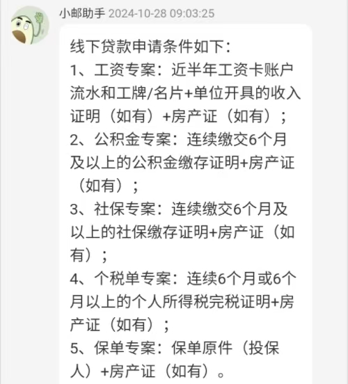 中邮消费金融申请条件