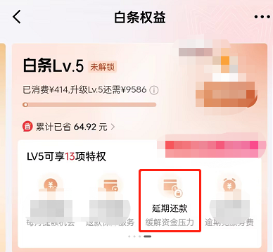 京东白条可以延期一个月还款吗