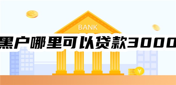 黑户哪里可以贷款3000元吗：申请就能过、无视征信、容易借款~