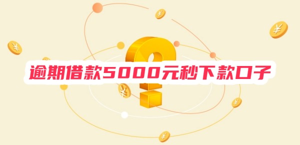 逾期借款5000元秒下款口子