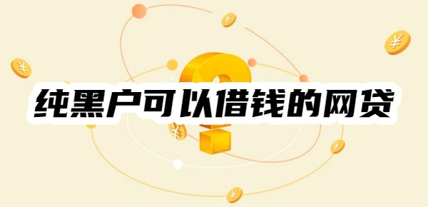 十大纯黑户可以借钱的网贷平台