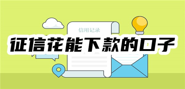 十大征信花能下款的口子