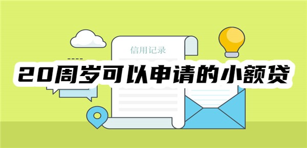 20周岁可以申请的小额贷