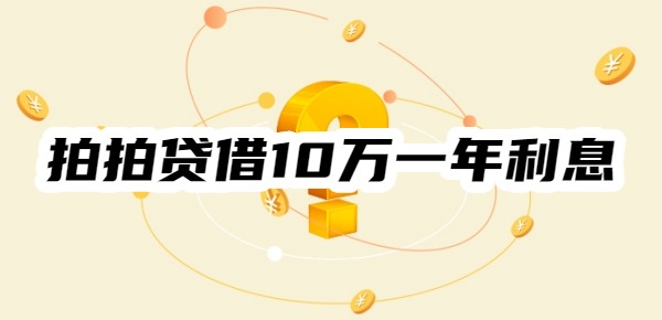 拍拍贷借10万一年利息多少