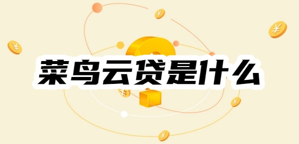 菜鸟云贷是什么