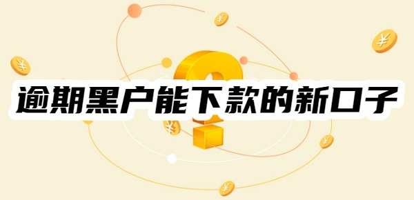 逾期黑户能下款的新口子