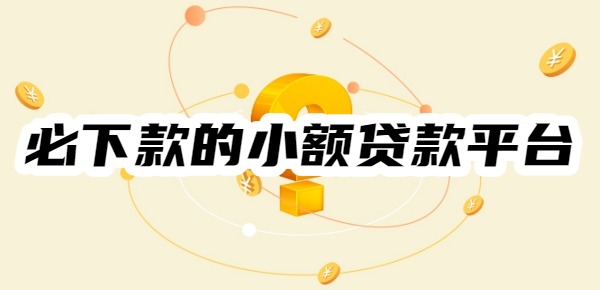 必下款的小额贷款平台