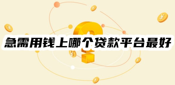 急需用钱上哪个贷款平台最好