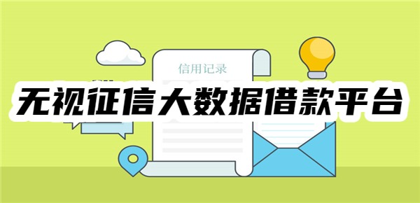 无视征信大数据借款平台
