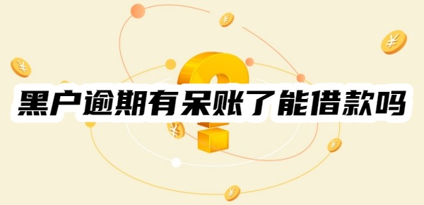 黑户逾期有呆账了能借款吗