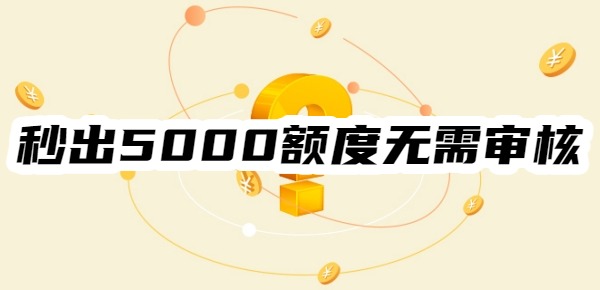 秒出5000额度无需审核的软件