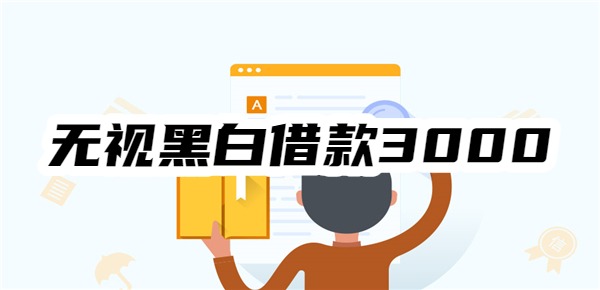 无视黑白借款3000