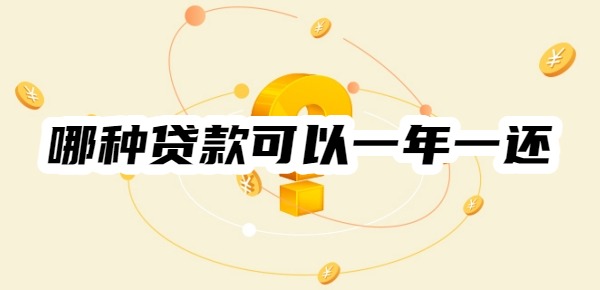 哪种贷款可以一年一还