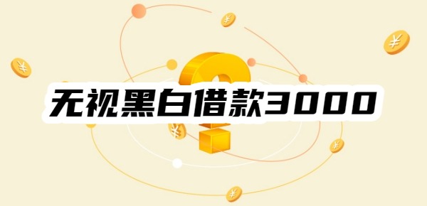无视黑白借款3000到支付宝