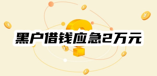 黑户借钱应急2万元