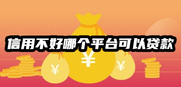 信用不好哪个平台可以贷款