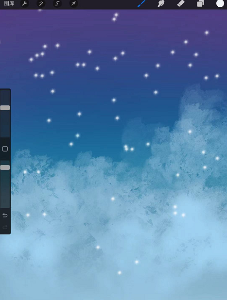 procreate星空怎么画？procreate画星空教程