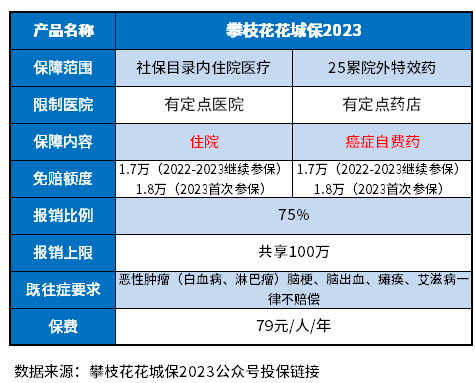 攀枝花花城保2023优缺点