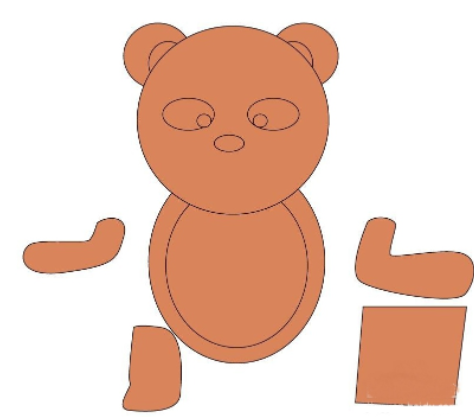 illustrator（AI）怎么绘制小熊卡通插画？AI绘制小熊插画教程！