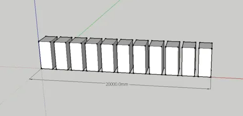 sketchup（草图大师）怎么等距分布物体？sketchup等分物体教程