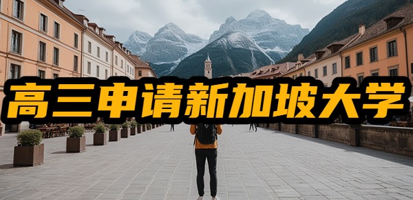 高三如何申请新加坡大学？